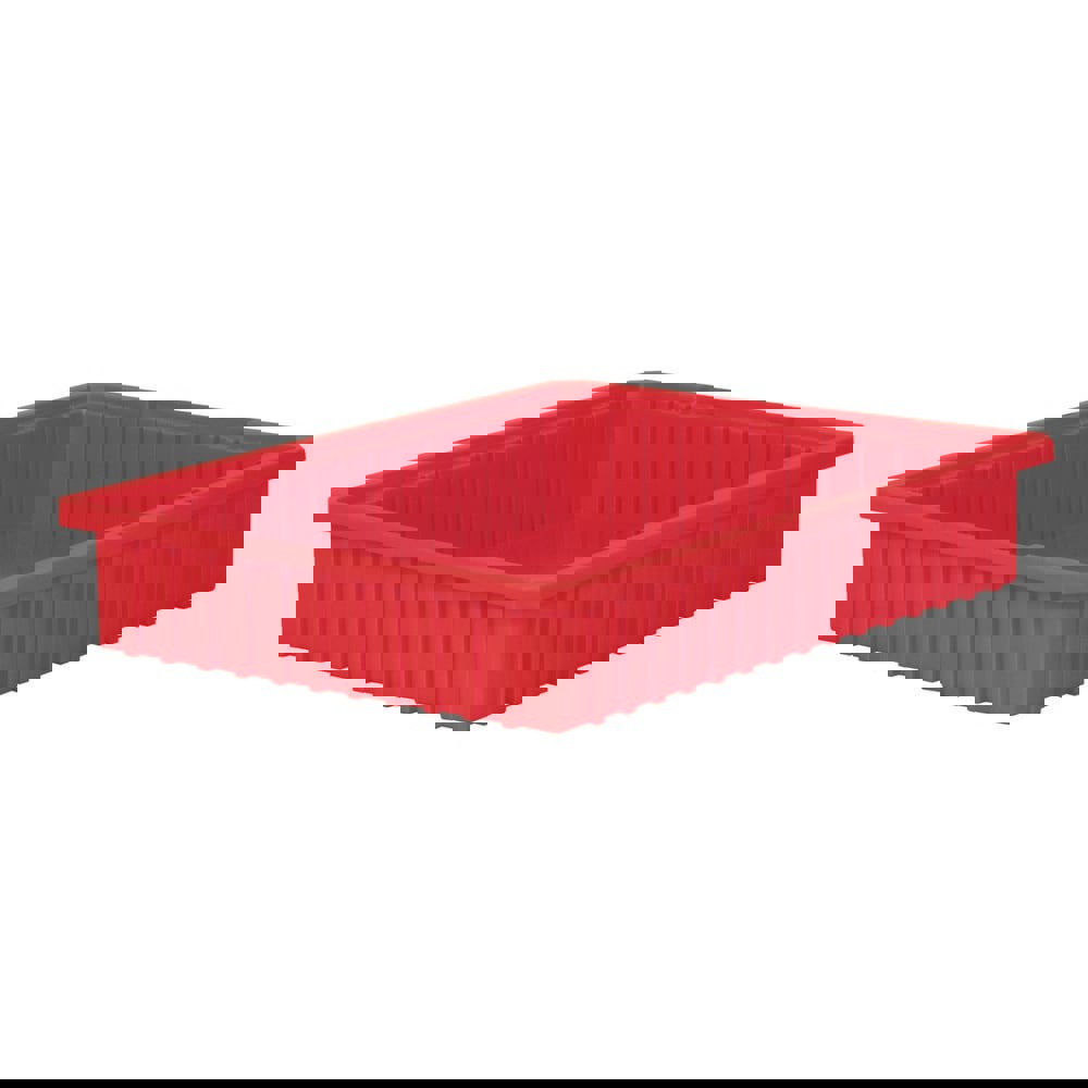 Polyethylene Dividable Storage Tote: 30 lb Capacity